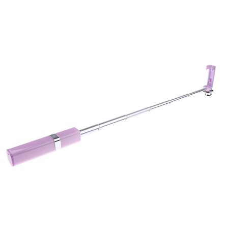 Udtrækkelig Teleskopisk Selfie Stick Monopod Til Kamera Mobiltelefoner Lilla