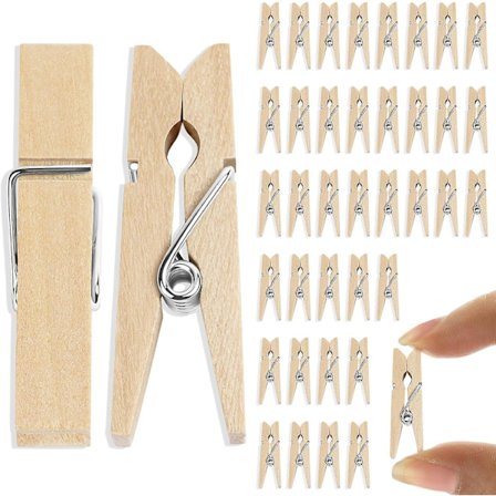 Mini puiset pyykkipojat, 300 kpl Mini koristeelliset pyykkipojat Pienet puiset pyykkipojat koristeeksi valokuville, pyykille, askarteluun, 