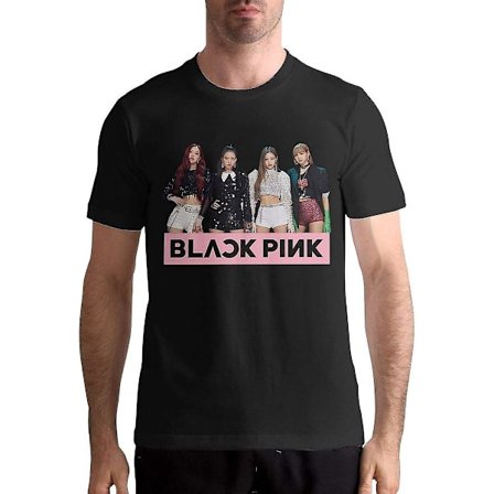 Blackpink Paita Miesten T-paita Rento Klassinen Lyhythihainen Toppi Aikuisille, S-3xl
