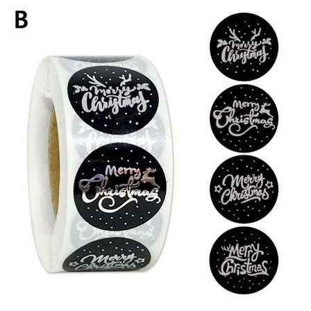 500 st/rulle julklistermärken Tack-etikettförseglingsdekal B - spot sales
