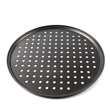 Perforerad pizzapanna Non Stick Bakning Lätt att ta bort Snabb botten Ventilerad pizzabricka 24,5 cm