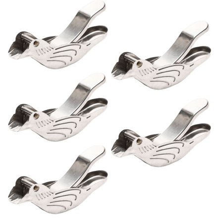 Sitronpresse i rustfritt stål, ergonomisk sitronpresser, fruktpresser med hellesnabel, 5 stk