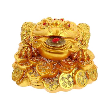 Rahaa Houkutteleva Sammakko Koriste Pöytäsammakko Koriste Vaurauden Sammakko Figuriini