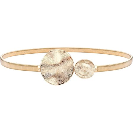 Gullbelte for damekjole, elastisk smykke belte, gullbelte