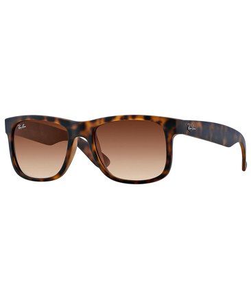 Ray-Ban Justin Rubber Light Havana Brown Gradient Dark Brown