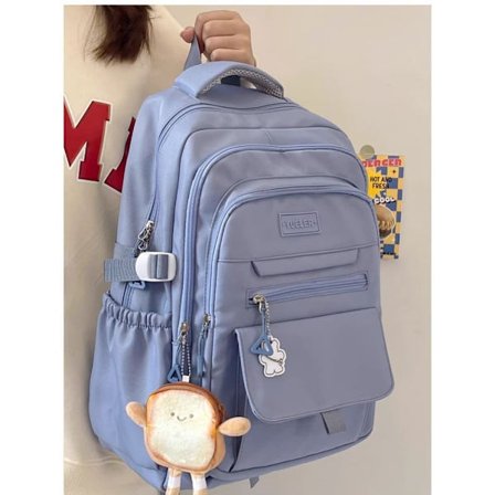 Skolesekk Ryggsekk for Jenter Stor Kapasitet Laptop Ryggsekk Lett Skoleveske Reise_TF_TF