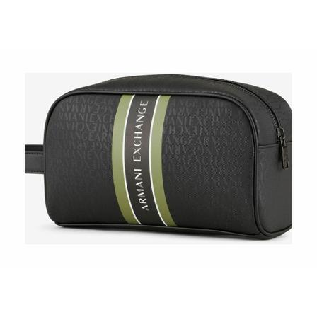 Armani Exchange, Toilet Bags Zwart, Heren, Maat:ONE Size