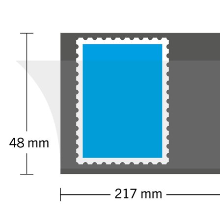 HAWID - Striber - 217x48 mm - Sort - 25 stk