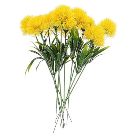 10 stk. Realistisk Kunstig Løvetann Dekor Falske Løvetannblomster Fake Blomster