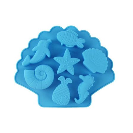 Liten silikonform med havdyr-form for DIY godteri fondant kakedekorasjoner