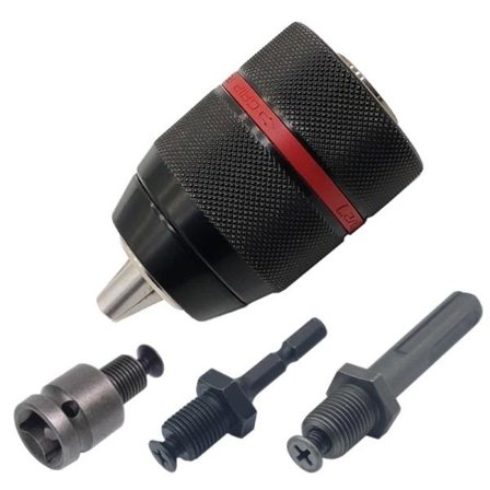 Metall Heavy Duty 1/2-20UNF 13mm Nøkkelfri Drill Chuck Sekskant Skaft/SDS/Socket Square Hunn Adaptor Maskinvare Verktøy