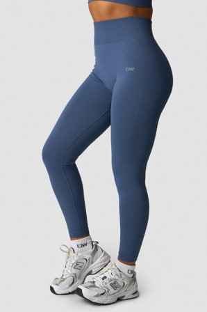 ICANIWILL - Define Seamless Tights Dusty Twilight Blue - Træningstights - Damer - Træningstøj fra ICIW