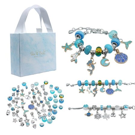 1 Set Smyckenstillverkningssats Charmarmband Halsband Present Alloy B