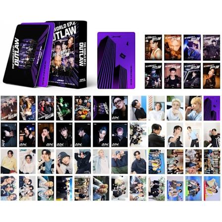 Kpop ATEEZ valokuvat 55 kpl Ateez Group Lomo-kortit ATEEZ THE WORLD EP.2 : Outlaw Uusi albumi ATEEZ Postikortit faneille Lahja (A)