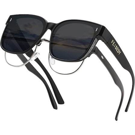 Solglasögon Passar Över Glasögon Överdimensionerade Polariserade Glänsande för Kvinnor Solglasögon UV400 B0269