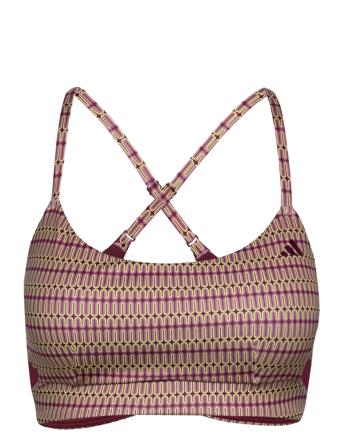 Yga St Aop Bra Purple Adidas Performance