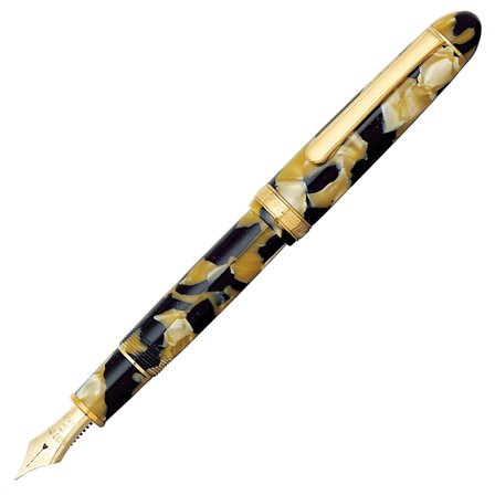Platinum #3776 Century Reservoar Celluloid Calico Medium