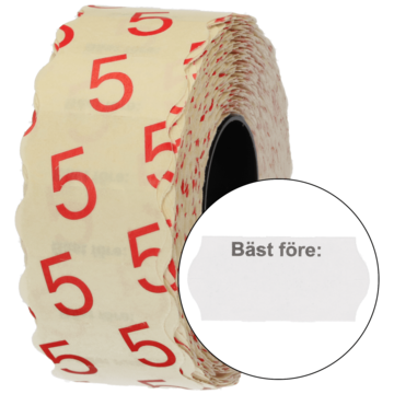 PRISETIKETT BÄST FÖRE 26X12MM
