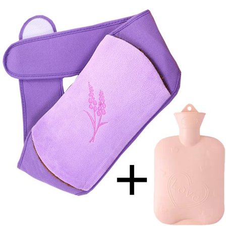 Varmvattenflaska av gummi med cover