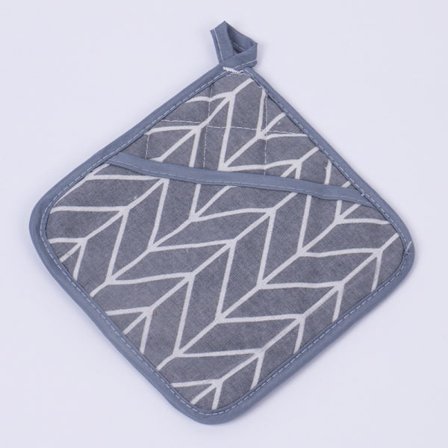 Kpl Liukumaton Puuvillainen Keittiön Patakinnas, Lämmönkestävä Uunikinnas Neliönmuotoinen Patakinnas Yhteensopiva Ruoanlaittoon ja Leivontaan Harmaa, 