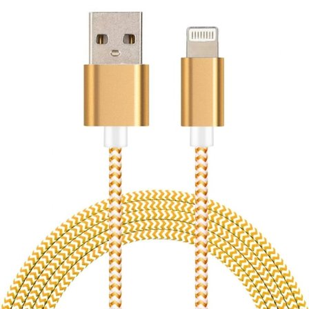 Lightning Nylon Kabel - Gul 1m