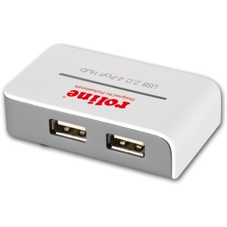 ROLINE USB2.0 Hub "black and white",