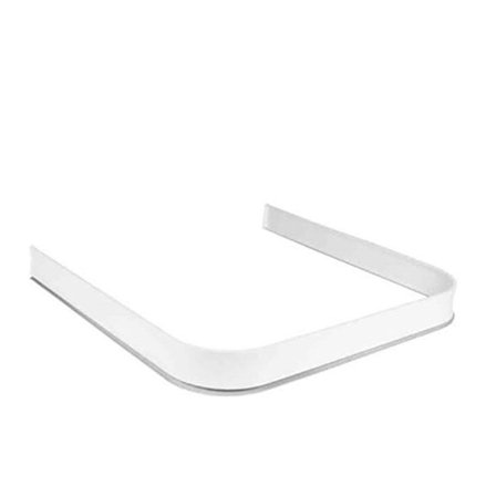 Leijma 8107 Gulvskinne U-form, 92x92x92 cm, hvid, Badeværelse