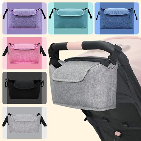 {xjxj} Barnvagnsorganisatör för blöjbyte, rosa, 30 cm x 17 cm x 12 cm