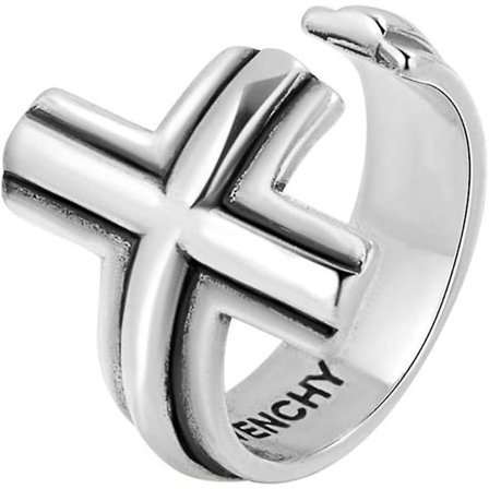 Kors Gotisk Silver Ring Faith Öppen Ring Justerbar Religiös Ring Religiös Ring