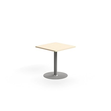 Tisch VERTICUS, 700x700x720 mm, Birke/Silber