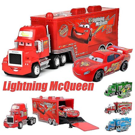 Biler 2 3 Film Serie Bil Legetøjssæt, Mcqueen The King Chick Hicks Mack Truck Onkel Truck & Sportsvogn Legetøj Til Børn Drenge