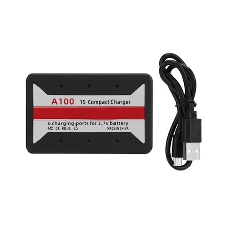 6 i 1 RC Lithium Batteri Oplader 1S 3.7V Lipo Batteri Oplader Adapter til Syma X5C RC Quadcopter