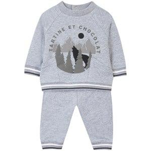 Tartine et Chocolat Sweat Set With Print Grey 4 Years - Clothing sets - 4 years - Grey