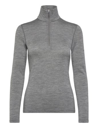 Icebreaker W 200 Oasis Ls Half Zip - Grey - L