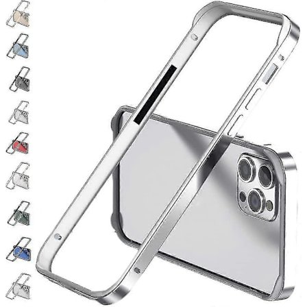 Aluminiumram Metall Bumper Skal Kompatibelt med Iphone 14 Pro Max/14 Pro/14 Plus Metallram Pansarkant