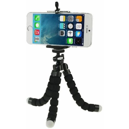 Flexibelt kamerastativ Lätt rese stativ stativ utomhus sport mobiltelefon stativ stativhållare halkfria gummifötter för mobiltelefon Smartp