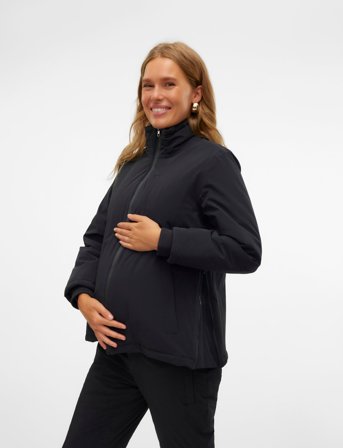 Mamalicious Mlbella 2In1 Zippy Side Jacket - Black - XL