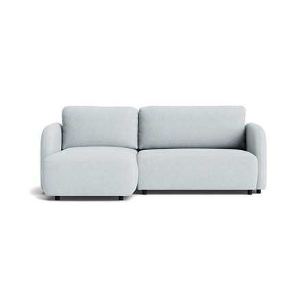 Arezzo chaiselong sovesofa, venstrevendt - Aragon Krystal Blå - 241x154x90 - Sofa, sovesofa, chaiselong