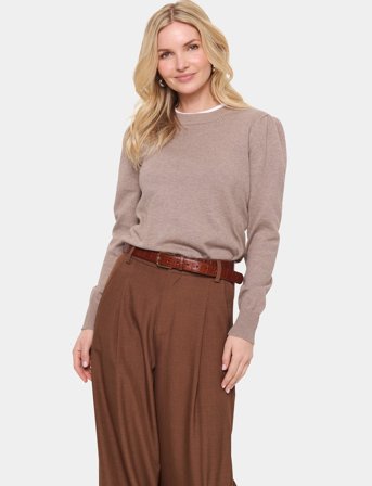 Saint Tropez Milasz Pullover - Beige - XS