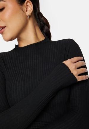 ONLY Onlemma L/S High Neck Top Black L Black Hverdagsgensere Dam