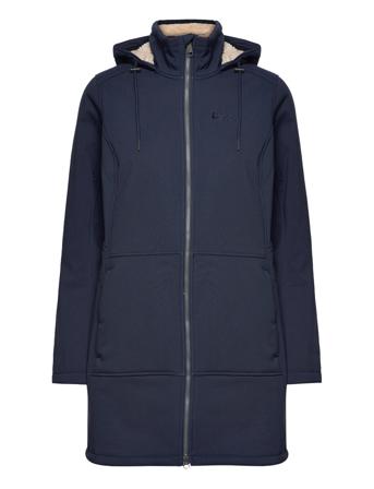 Windy Valley Coat W Outerwear Parka Coats Blå Jack Wolfskin