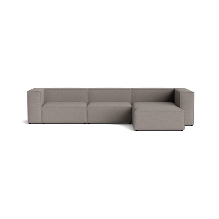 Lissabon XL Chaiselongue-Sofa, rechts | 360cm in Danubio Hellgrau, modernes Design, bequeme Polsterung und hochwertige Verarbeitung