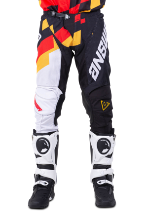 Pantaloni Cross Answer Arkon Korza Nero-Rosso 32