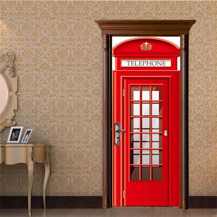 Dør mærkat Decal Peel og Stick Door Wraps vægmalerier