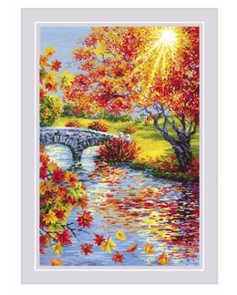 Broderikit Billede Solrigt Efterår - Riolis