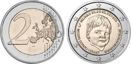 Belgien 2016 - International dag for forsvundne børn - 2 euro mønt