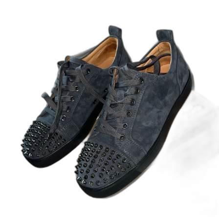 Christian Louboutin svarta mocka sneakers