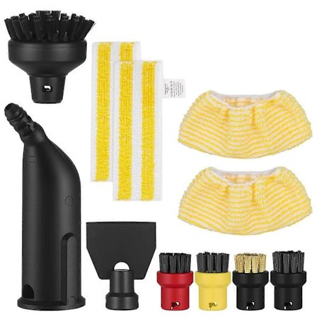 Damprenser tilbehør for SC1 SC2 SC3 SC4 SC5 Rund børste Fugebørster Vindusskrape Mikrofiber