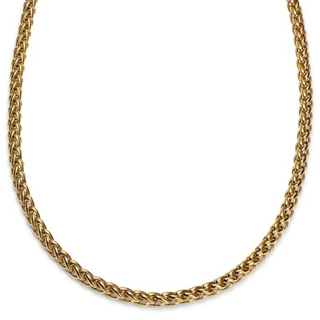 Essentials | 8 mm Gold-Tone Wheat Chain Necklace for Men - Chain necklaces