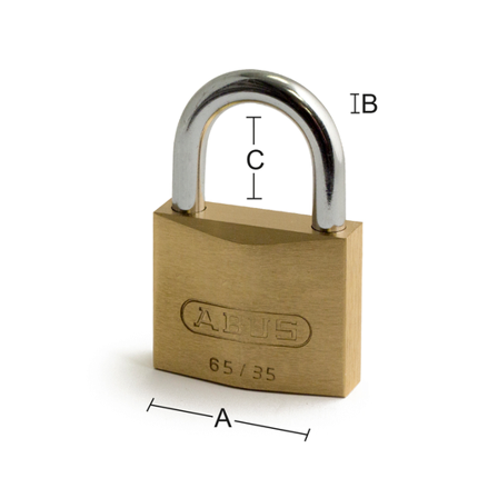 ABUS HENGELÅS 65/35 MESSING